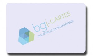 Carte PVC blanche